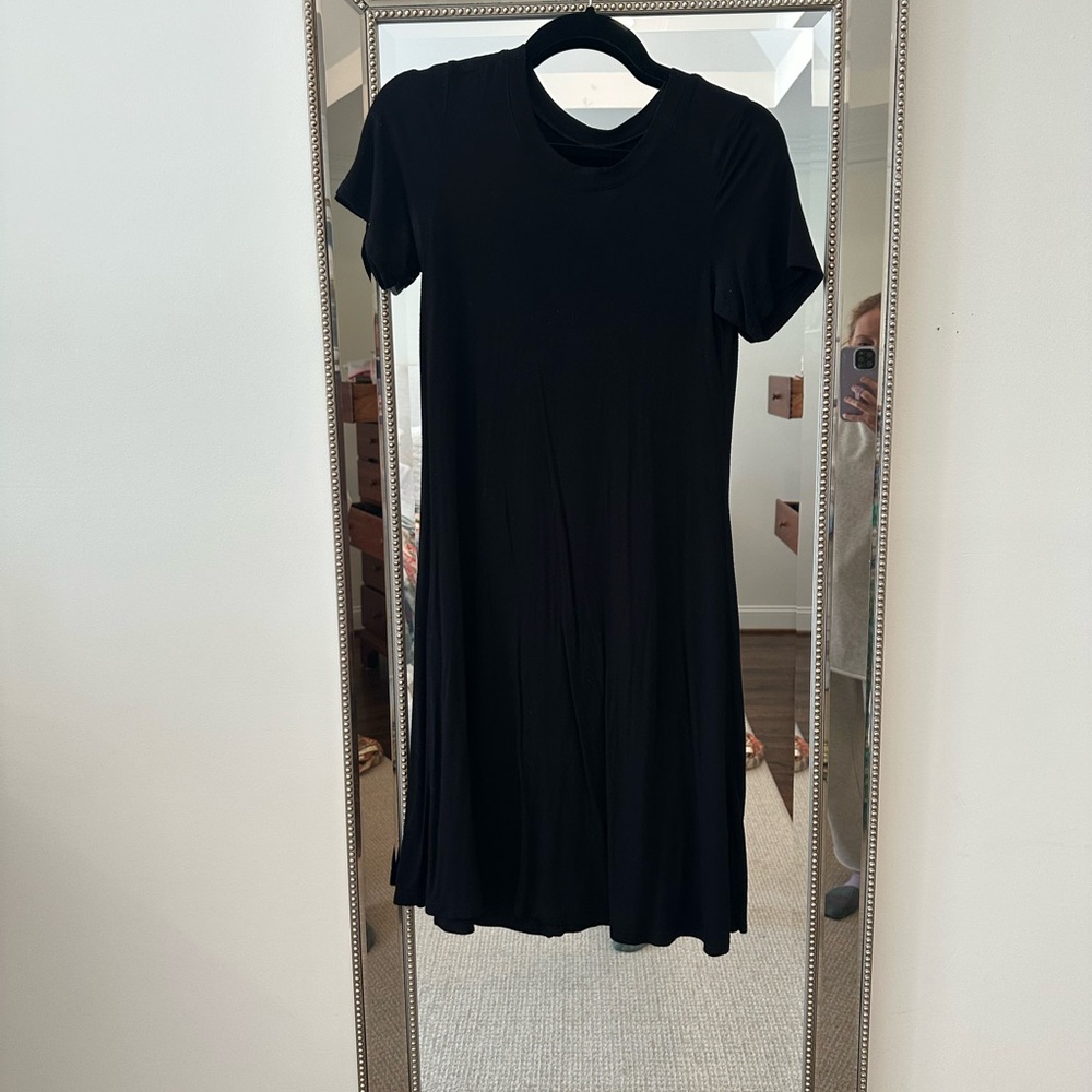 Black T shirt Dress XS